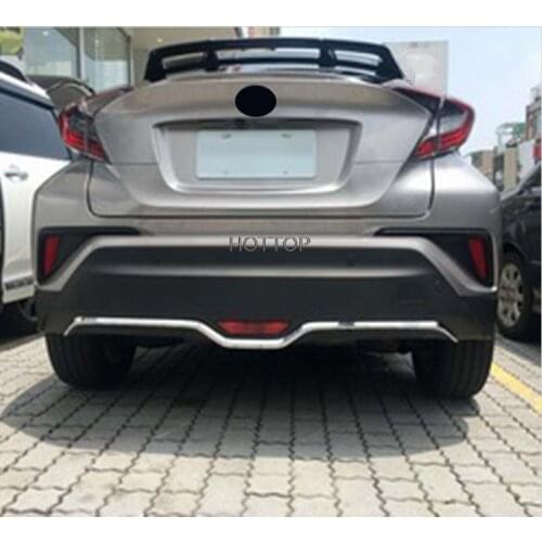 HOTTOP For Toyota C-HR CHR 2016 2017 ABS Chrome Front Bumper Trim Cover Molding Car Accessories Styling 1PCS