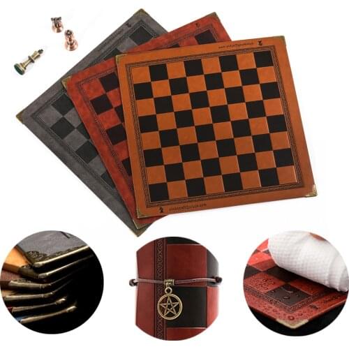 Leather Board Chess High-end Luxury Table Game 8 Colors Chilean Toy Gift Collection Backgammon Go Game Large Outdoor Chess Set