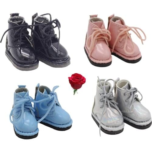 2.5*1.1cm Ob11 Doll Leather Boots Shoes for 1/12 BJD Doll and GSC Clay Body Toy Shoes Dolls&Accessories
