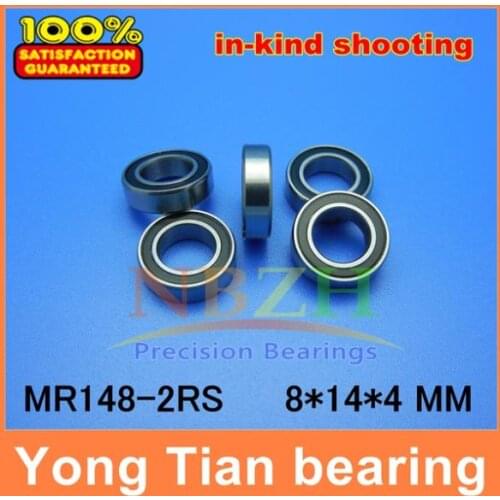 NBZH miniature deep groove ball bearing MR148-2RS 8*14*4 mm ABEC-5 Z2