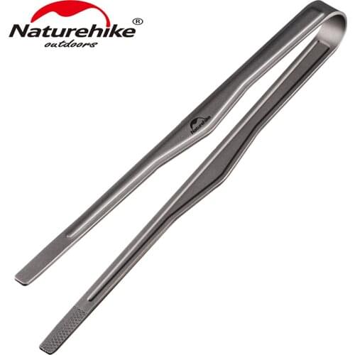 Naturehike Outdoor Titanium Clip Picnic Multi-function Ultralight Food Clip High Temperature Resistance BBQ NH20SK002