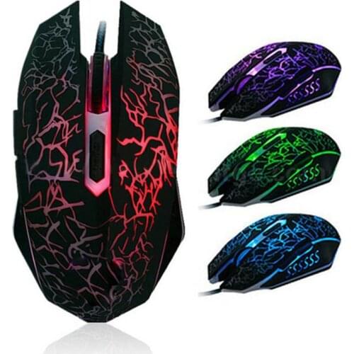 USB Wired Mouse Universal LED Colorful Computer Gaming Mouse Professional Ultra-precise Game For Dota 2 For LOL Gamer 4000DPI