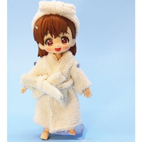 New Ob11 Clothes Cute Bathrobe Bath Towel Pajamas Suit Clothes 1/12 Doll House 16cm BJD GSC Obitsiu 11 Universal Accessory