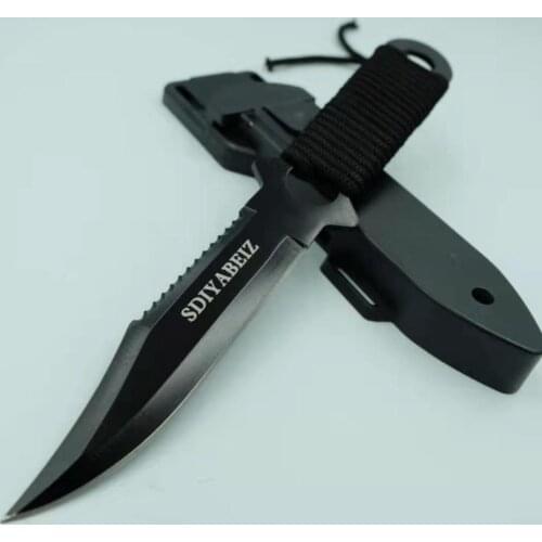 Hunting Knife Fixed Blade StainlessBlade Steel Handle Straight Knives Camping Tactical Mini Knife Pocket EDC Survival Knife Tool