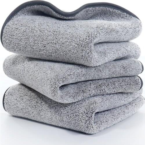 Car Wash Towel Microfiber Towel 75x35cm Thick Plush Car Care Detailing Super Absorption Vehical Whole Body Car Wash Accessories