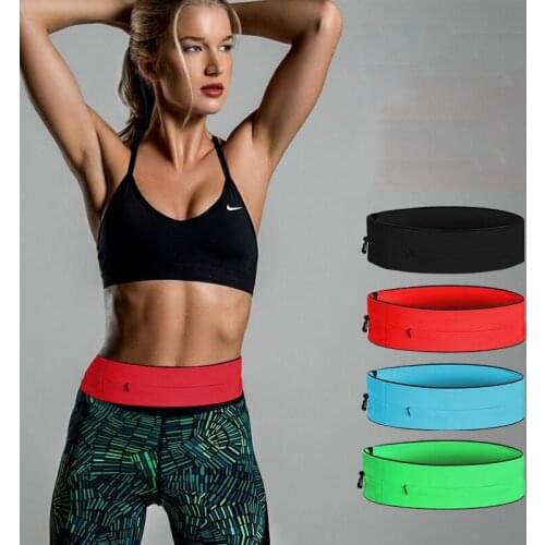 Professional Running Waist Bag Men Women Jogging Gym Trail Cycling Sports Belt Invisible Mobile Phone Wallet Belly Fanny Pack