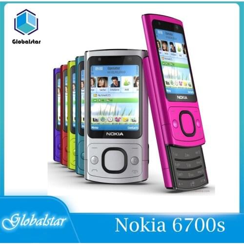 Nokia 6700s Refurbished Original Nokia 6700S mobile phone Bluetooth FM JAVA 5MP 3G 6700 Slider cell phone refurbished