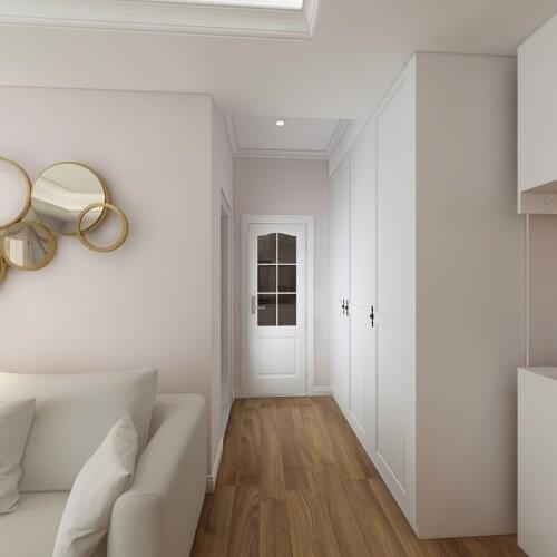 Wellyu Simple modern living room dining room bedroom wall paper plain solid non-woven polka dot box Pearlescent gold wallpaper