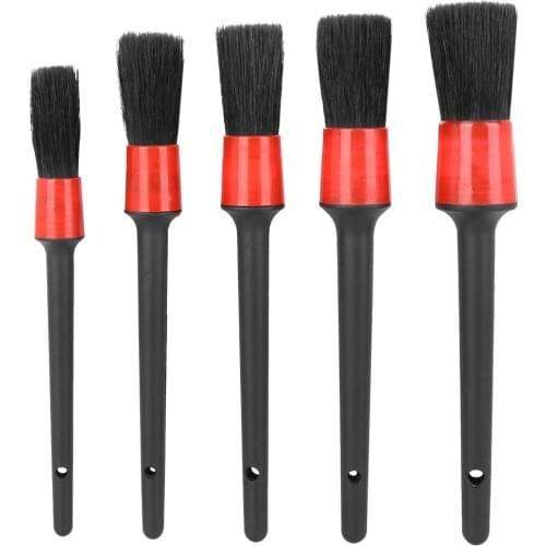 X Autohaux 5pc Car Cleaning Brush Auto Wheel Tire Rim Air Outlet Engine Gap Detail Clean