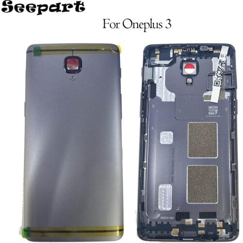 Battery Rear Cover For Oneplus 3 A3000 A3003 Back Housing Back Camera Glass Lens Card Tray Holder Vibrator Side Button +Tools