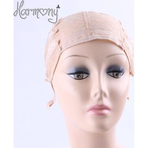 3pcs New Fishnet Mesh Wig Cap Stretchable Lace Wig Caps For Making Wigs With Adjustable Straps Bonnet Perruque