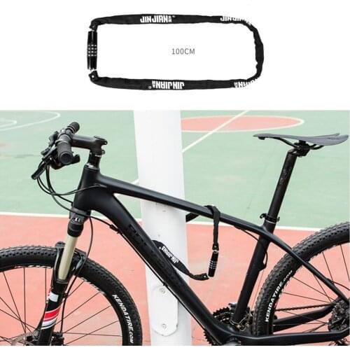 4-Digit Combination Lock Bike Coded Lock Motorcycle Anti-theft Passwords Chain Lock motorbike Bicycle Coded Lock