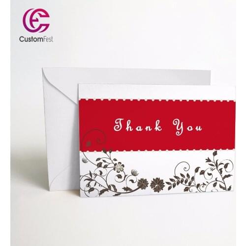 50pcs/lot Personalized Thank you card or save the date card with free envelop highlighted 029
