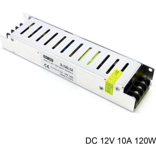 AC to DC 12V Adapter Switch Power Supply Transformer Output DC12V 10A 120W Switching Power Supply for Led Strip Light
