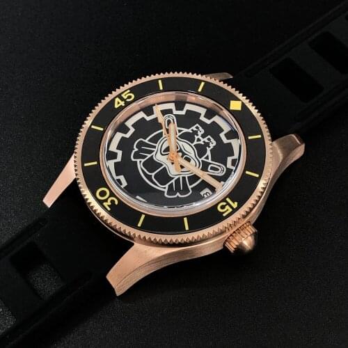 STEELDIVE 1952SP CuSn8 Bronze Dive Watch 300m NH35 Sapphire Watch Steel Dive Top Brand Luxury Watches Men Mechanical C3 Luminous