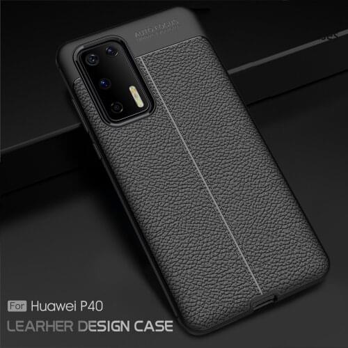 Good Touch Smartphone Covers For Huawei P40 Lite E Movil Case Huawei carcaso Y7P P40 Lite 5G Pro Plus Pro+ Lychee Pattern Shell