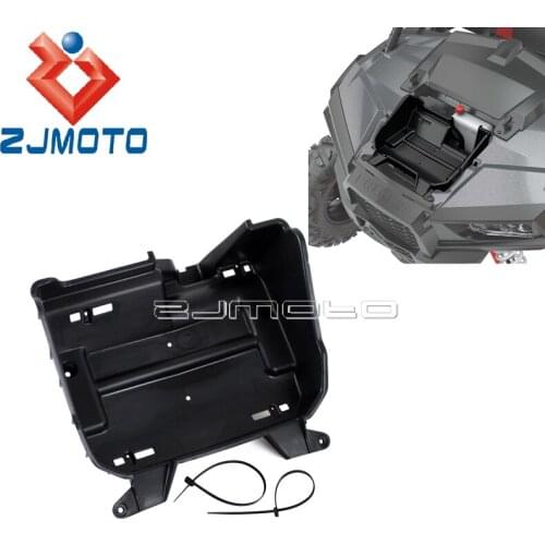 Black Underhood Storage Box For Polaris RZR 900 S900 XP1000 P1000 XP4 RZR 4 900 UTV ATV Accessories Front UnderHood Storage Case