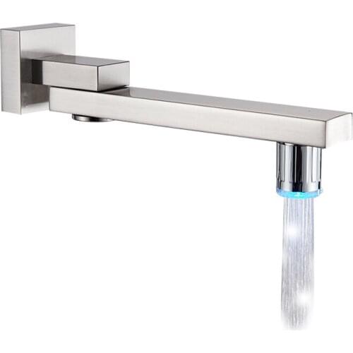 Black Bronze Shower Faucet Spout Wall Mounted Swive Bath Spout 360 Degree Rotation