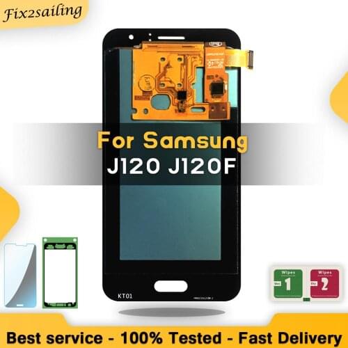 Super AMOLED For Samsung Galaxy J120 J120F LCD display touch screen J1 J120DS J120G J120M J120H pantalla replacement digitizer