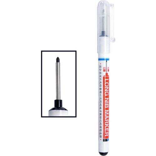 Long Head Markers Bathroom Woodworking Decoration Multi-purpose Deep Hole Marker Pens xobw