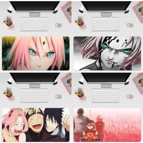 Haruno Sakura anime Gaming Mousepad Large Super Size Game Mouse Pad Mause Mat Rubber For Keyboard Computer