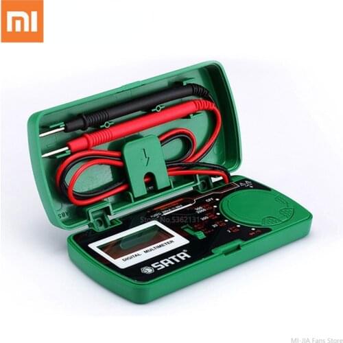 Xiaomi Sata Mini Pocket Multimeter AC & DC Voltage Measurement Full Range Overload Protection Voltage Indicator With LCD Screen