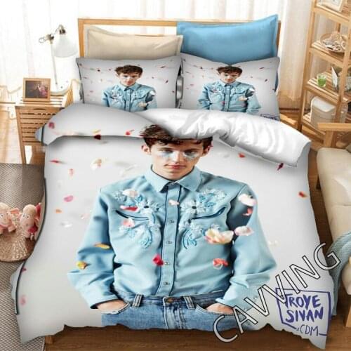 Troye Sivan 3D Printed Bedding Set Duvet Covers & Pillow Cases Comforter Bedding Set Bed Linen( US Sizes/EU Sizes/AU Sizes) 01