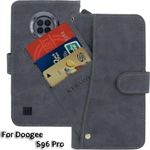 Leather Wallet Doogee S96 Pro Case 6.22" Flip Fashion Luxury Front Card Slots Cases Cover Business Magnetic Phone Bags