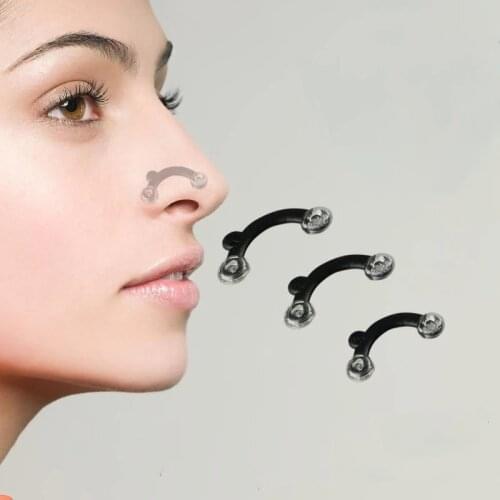6PCS/Set 3 Sizes Beauty Nose Up Lifting Bridge Shaper Massage Tool No Pain Nose Shaping Clip Clipper Women Girl Massager Hot
