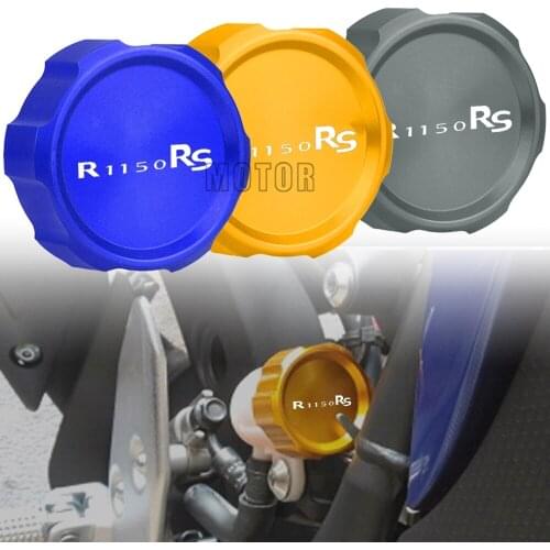 Motorcycle CNC AuminumRear Fuel Brake Fluid Reservoir Cap Oil Cups Cover FOR BMW R1150RS R 1150RS 1150 RS 2001 2002 2003 2004