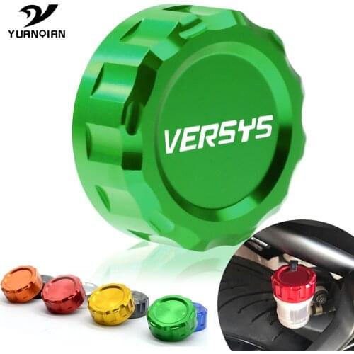 Motorcycle CNC Cylinder Oil Reservoir Cover Cap For Kawasaki KLE Versys 650/1000 VERSYS-X 300 2018 2017 2016 2015 2014 2013 2012