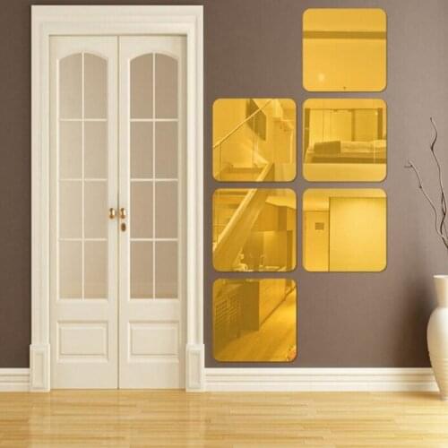 New Arrvial Self-adhesive Tiles 3D Mirror Wall Stickers Decal Mosaic Home Decoration Living Room Porch DIY Poster Stickers
