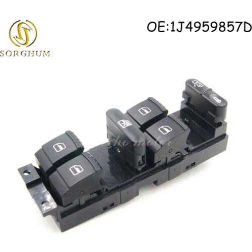 NEW AS-006 1J4959857D 1J4 959 857 D ELECTRIC MASTER WINDOW SWITCH MASTER FOR VW GOLF JETTA MK5 6 TIGUAN PASSAT