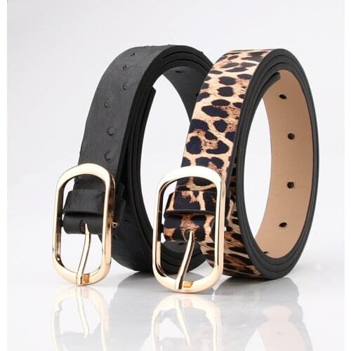 2020 Fashion Designer Leather Belt Woman Leopard Snake Print Waist Belts For Women Female Cinto Feminino