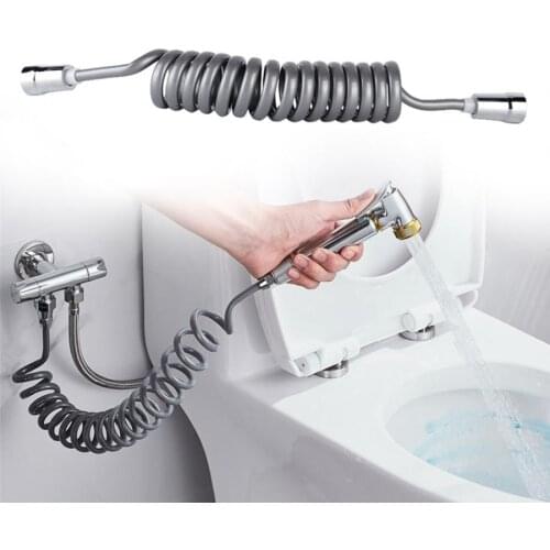 Handheld Toilet Bidet sprayer Telephone Line Style Flexible Shower Hose Toilet Bidet Spray Bathroom Accessories G1/2"