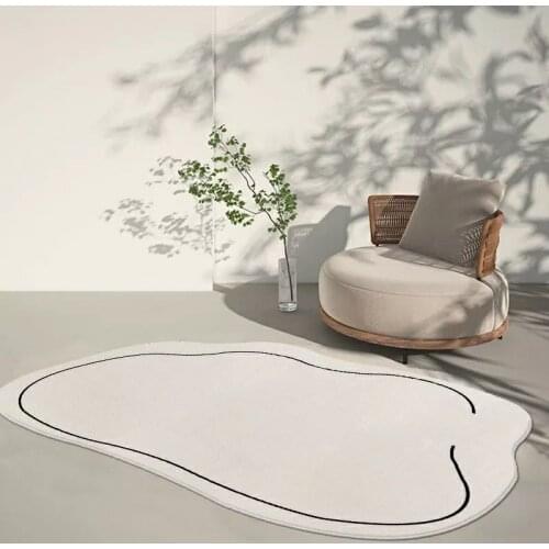 Nordic Carpet Large Area Rugs INS Plush Carpets Non-slip Kid Play Mat Soft Bedside Rug Irregular Shape Floor Mat for Living Room