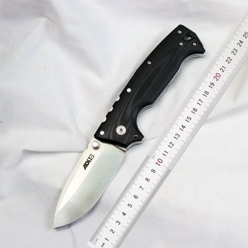 JUNSHENG AD10 folding knife D2 handle G10+ steel handle camping outdoor hunting survival fruit knife kitchen knife EDC tool