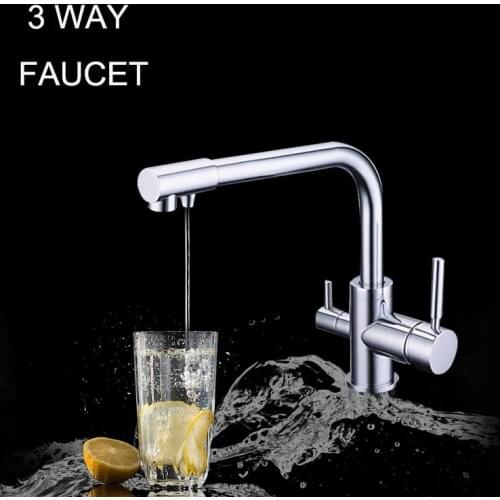 Kitchen faucet mixer 3 In One Faucet Delivers Ro Filtered Water Hot/Cold Water 3 Way Filter Tap
