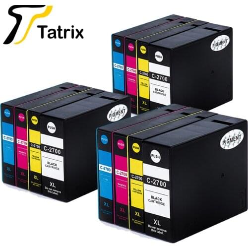 Tatrix PGI-2700 PGI2700 2700XL Compatible ink Cartridge For Canon MAXIFY iB4070 MB5170 MB5470 IB4170 MB5370 5070 inkjet printer