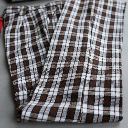 [wamami] 300# Casual Brown Checked Pants/Trousers/Outfit For 1/4 MSD AOD DZ BJD Dollfie
