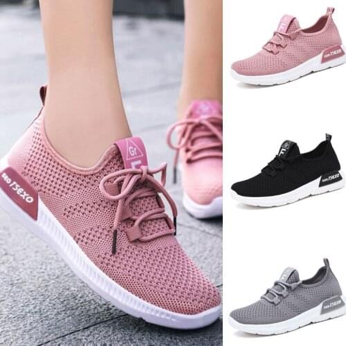 Casual Women Flats Sneakers Shoes Breathables Women Trainers Ladies Pink Sneakers Femme Korean Female Women Platform Shoes