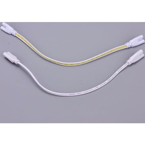 1PCS LED Tube Connector 3 pin Double-end Cable Wire 30cm Two-phase Three-phase T4 T5 T8 Led Lamp Lighting Connecting
