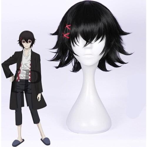 1pc Anime Tokyo Ghoul JUZO SUZUYA Short Wig Cosplay Accessories for Men Boy Heat Resistant Synthetic Hair Halloween Party Decor