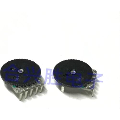 10-piece dial gear potentiometer dual B102 speaker radio volume adjustment potentiometer with wheels 5 feet 14 * 1