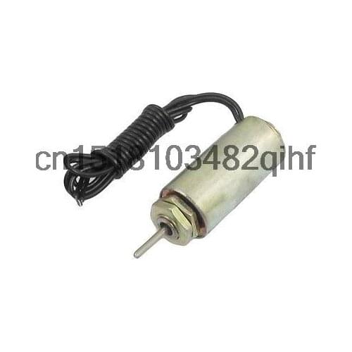 DC 12V 0.48A Stroke 0.08kg Force Pull Type Tubular Solenoid Electromagnet