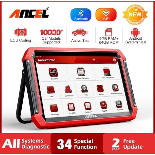 ANCEL DS700 TPMS Coding Engine Scan Tools ECU Coding Active Test Oil DPF AF Adjust Car Diagnostic Tools OBD2 Automotive Scanner