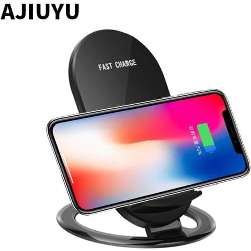 AJIUYU Wireless charger For iPhone X 8 / 8Plus Wireless Charger Smart iphone8 iphonex iphone 8plus Stand mini Mobile phone ouick
