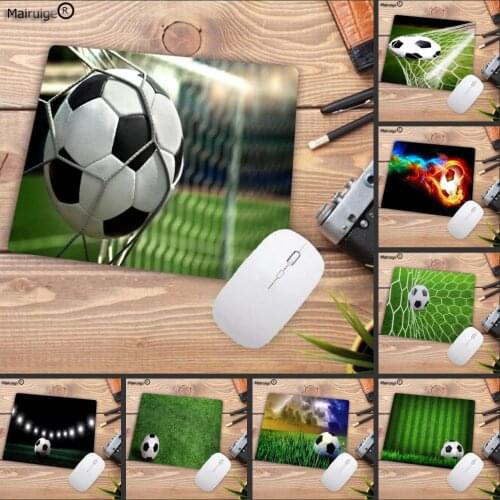 Mairuige Big Promotion Boy mat Pad Soccer Football Natural Rubber Gaming Small Mousepad Desk Mat Office mat Mousepad 22X18CM