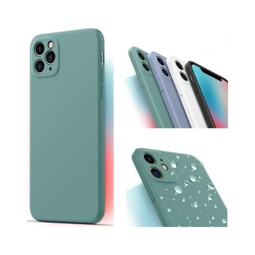For Apple iphone 11 Pro Max Case 2020 12 Soft Liquid Silicone Skin protective back cover case for iphone Xs Max XR 6S 7 8 Plus