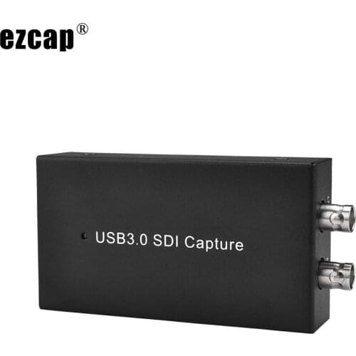 Ezcap262 UVC USB3.0 SDI Video Capture Card SDI To USB 3.0 Live Streaming Plate SDI Loop 1080p 60FPS Record Box for Mac Windows